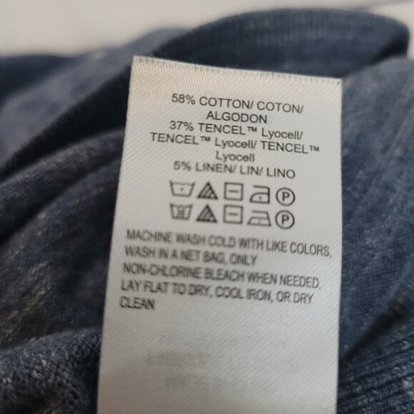 Lucky Brand Size XL Men’s Blue Micro-Stripe Crewneck Pullover Sweater Casual - Picture 7 of 7